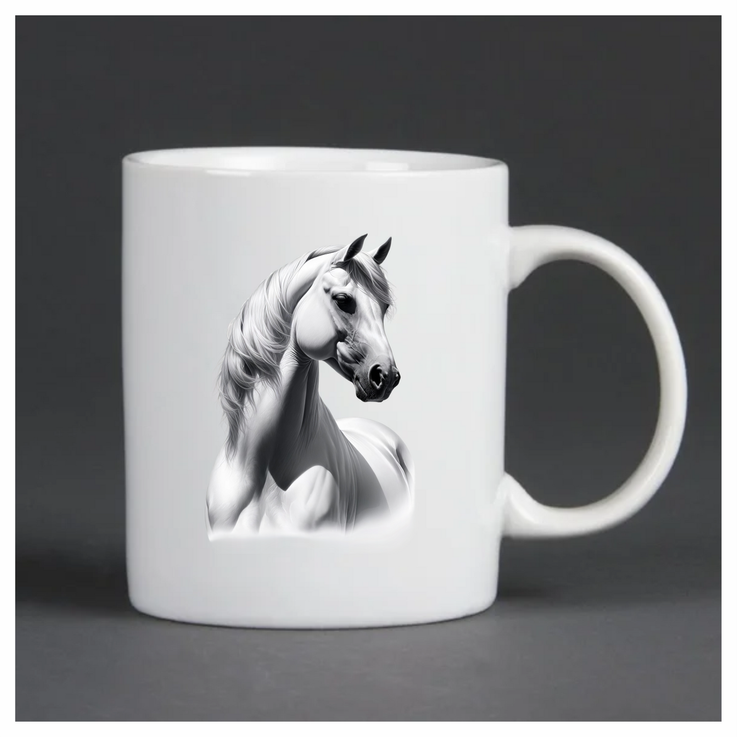 White Horse Arabian Strong Elegant Graceful Vinyl Sticker Decal