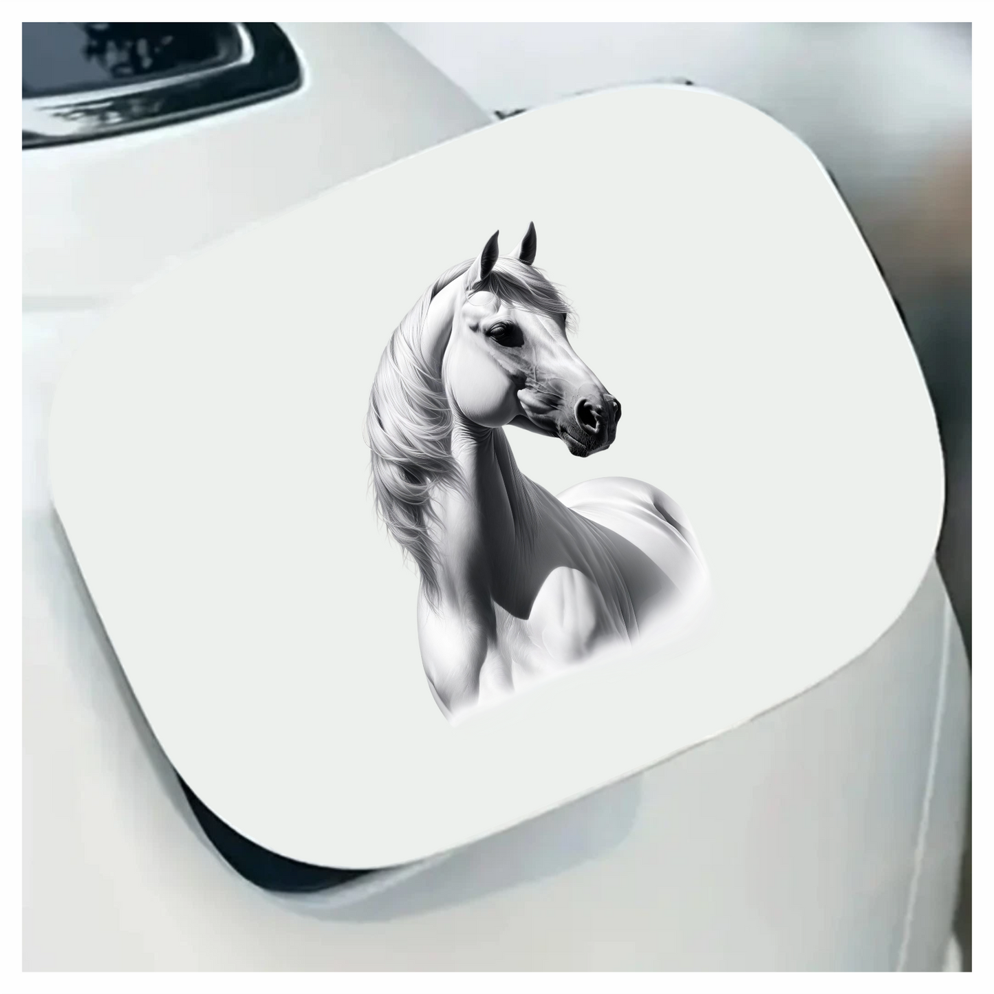 White Horse Arabian Strong Elegant Graceful Vinyl Sticker Decal