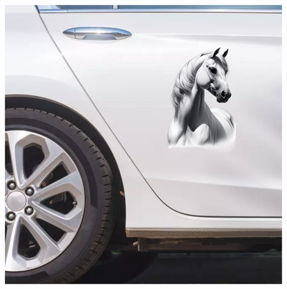 White Horse Arabian Strong Elegant Graceful Vinyl Sticker Decal