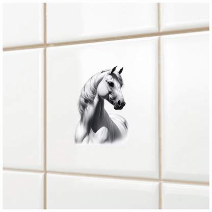 White Horse Arabian Strong Elegant Graceful Vinyl Sticker Decal