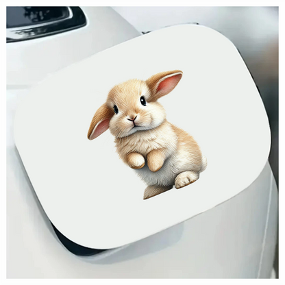 Beige Rabbit Cute Lop Bunny Vinyl Sticker Decal