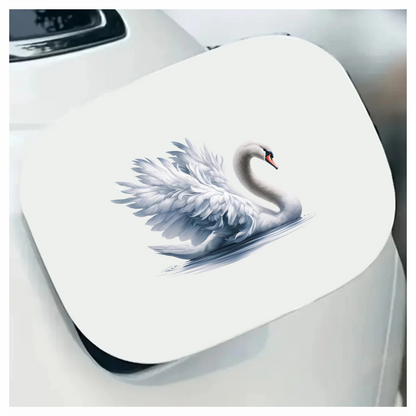 White Swan Water Bird Graceful Elegant Vinyl Sticker Decal