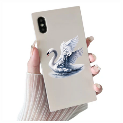 White Swan Water Wings Spread Vinyl Sticker Decal