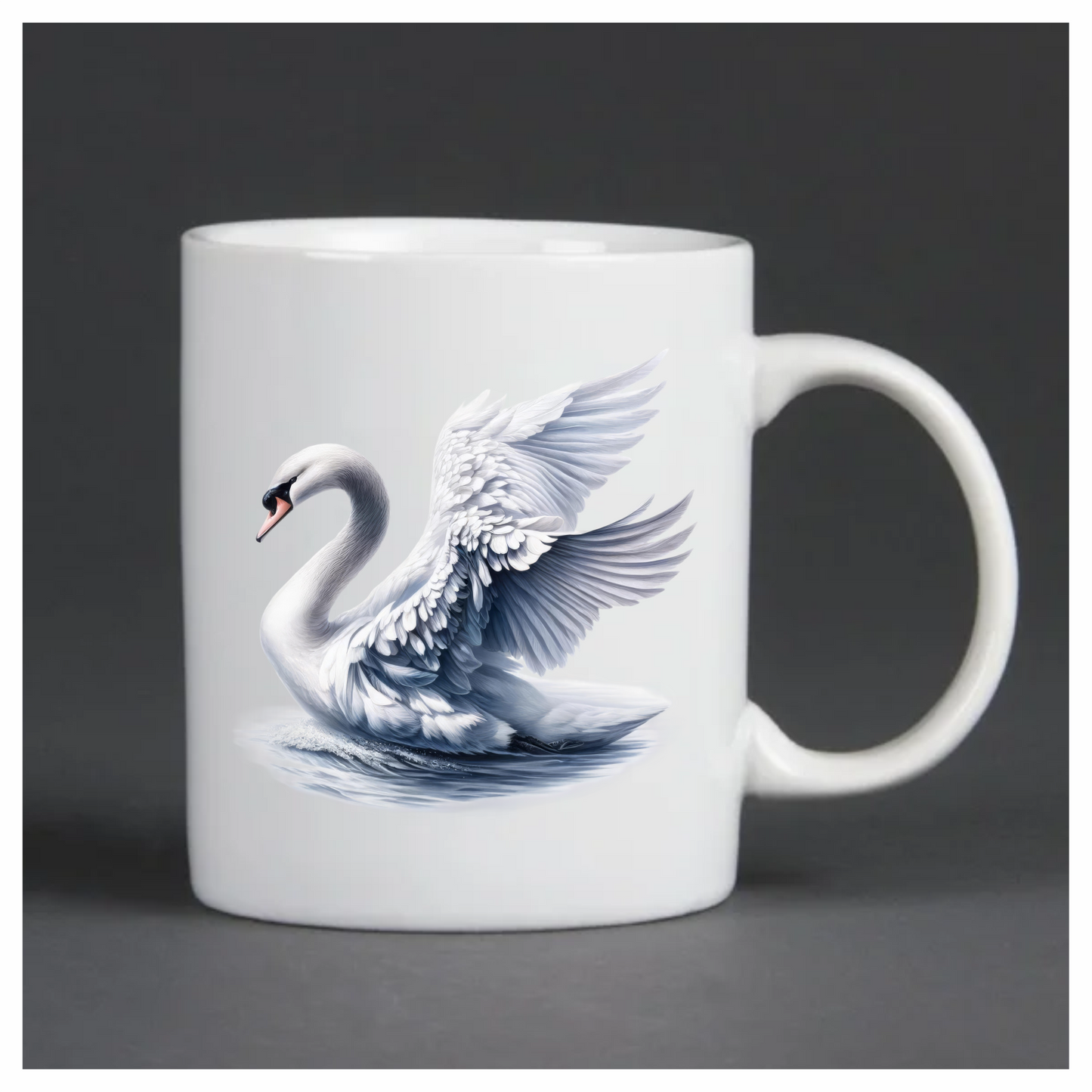 White Swan Water Wings Spread Vinyl Sticker Decal