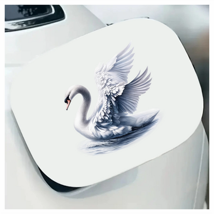 White Swan Water Wings Spread Vinyl Sticker Decal