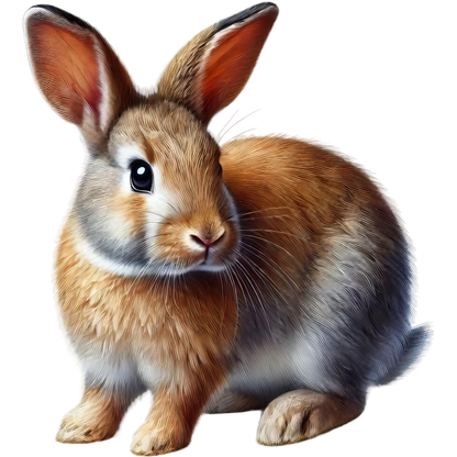 Brown Rabbit Small Mammal Cute Vinyl Sticker Decal