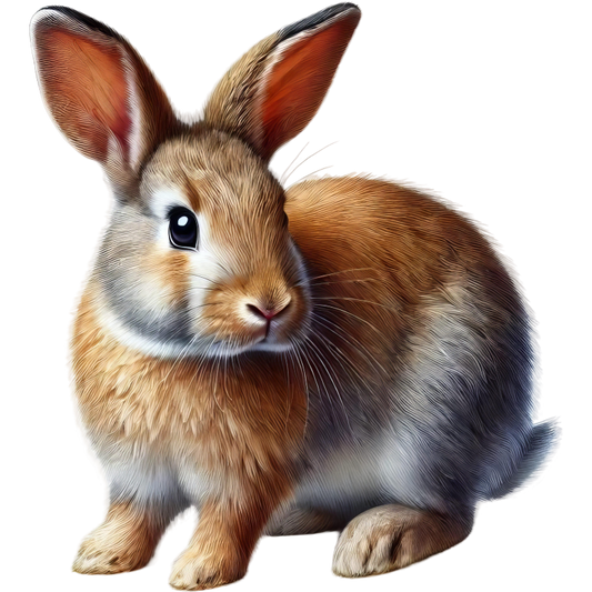 Brown Rabbit Small Mammal Cute Vinyl Sticker Decal
