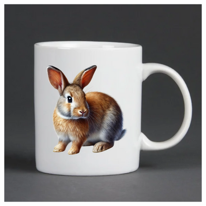 Brown Rabbit Small Mammal Cute Vinyl Sticker Decal