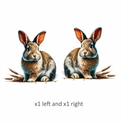 Brown Rabbit Farm Wheat Field Vinyl Sticker Decal
