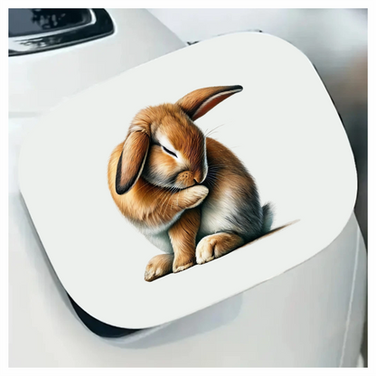 Brown Rabbit Lop Sitting Cute Vinyl Sticker Decal