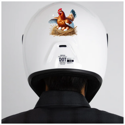 Brown Chicken Nest Eggs Farm Vinyl Sticker Decal