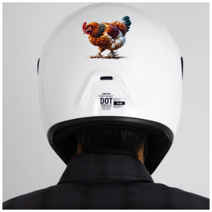 Brown Chicken Feathered Bantam Farm Vinyl Sticker Decal