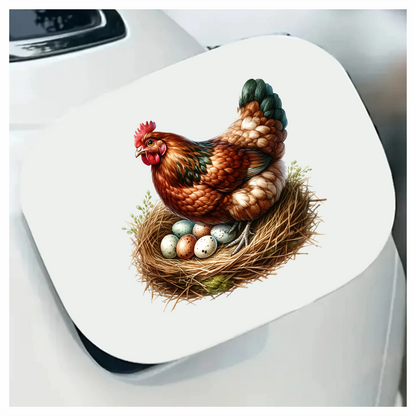 Brown Chicken Nest Eggs Nature Vinyl Sticker Decal