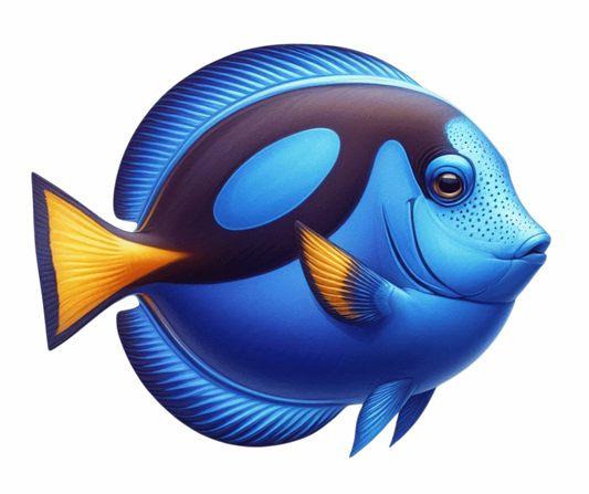 Blue Tropical Fish Ocean Marine Vinyl Sticker Decal