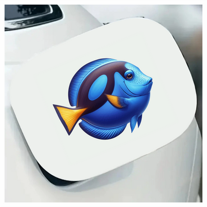 Blue Tropical Fish Ocean Marine Vinyl Sticker Decal