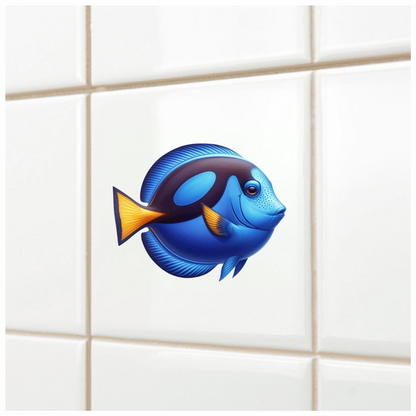 Blue Tropical Fish Ocean Marine Vinyl Sticker Decal