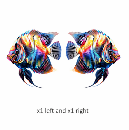 Bright Fish Tropical Angelfish Vinyl Sticker Decal