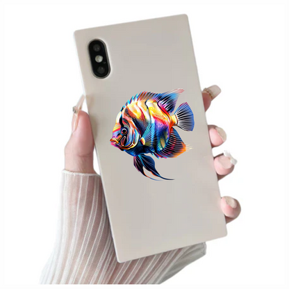 Bright Fish Tropical Angelfish Vinyl Sticker Decal