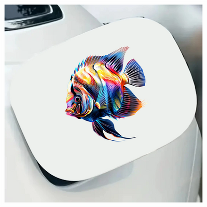 Bright Fish Tropical Angelfish Vinyl Sticker Decal