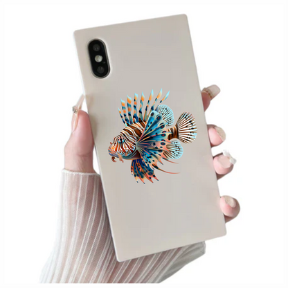 Blue Striped Lionfish Tropical Ocean Vinyl Sticker Decal