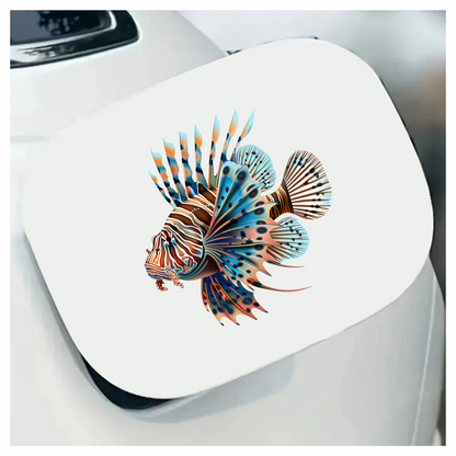 Blue Striped Lionfish Tropical Ocean Vinyl Sticker Decal
