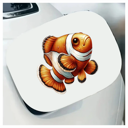 Orange Clownfish Marine Animal Ocean Vinyl Sticker Decal