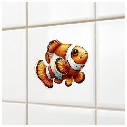 Orange Clownfish Marine Animal Ocean Vinyl Sticker Decal