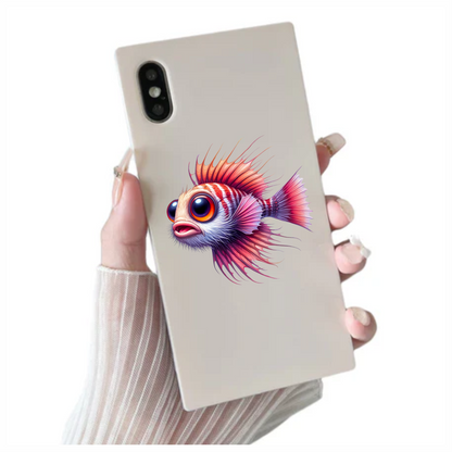 Red Striped Bigeye Tropical Fish Vinyl Sticker Decal