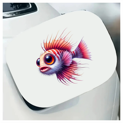 Red Striped Bigeye Tropical Fish Vinyl Sticker Decal