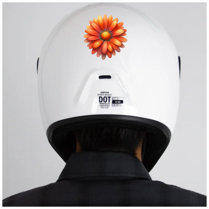 Orange Flower Petals Nature Blossom Vinyl Sticker Decal