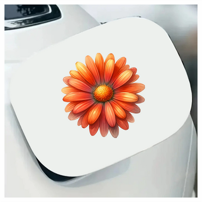 Orange Flower Petals Nature Blossom Vinyl Sticker Decal