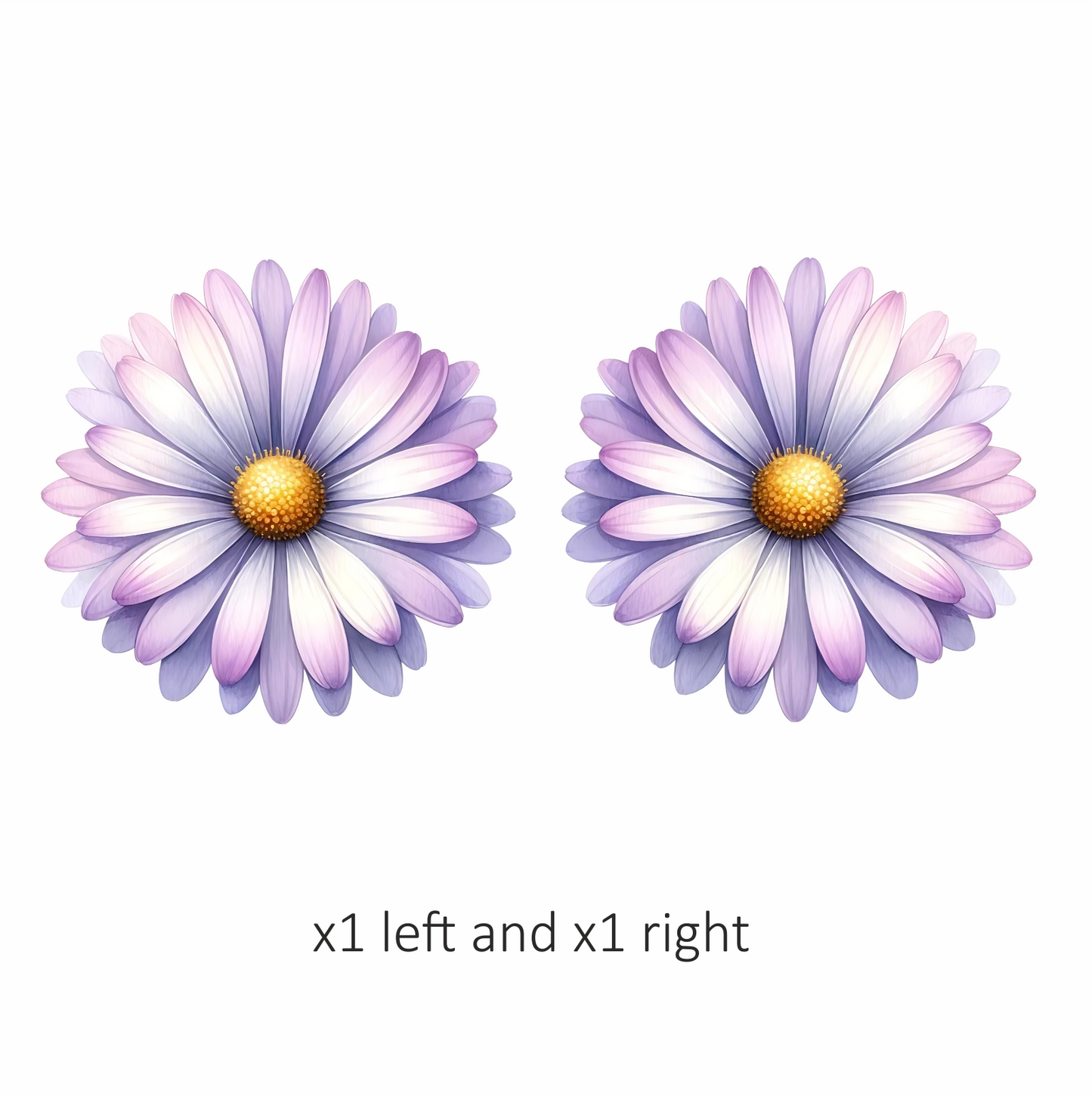 Purple Daisy Flower Blossom Vinyl Sticker Decal