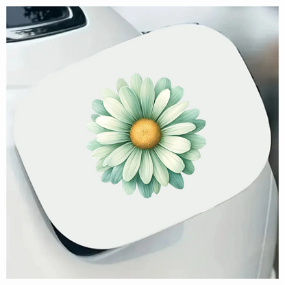 Bright Green Daisy Flower Vinyl Decal Sticker