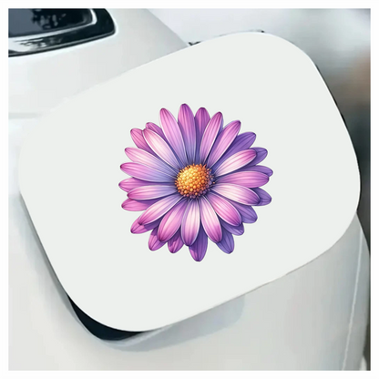Purple Daisy Flower Closeup Vinyl Sticker Decal