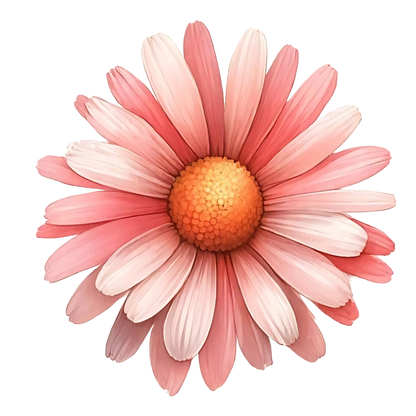 Pink Flower Petals Circle Vinyl Sticker Decal