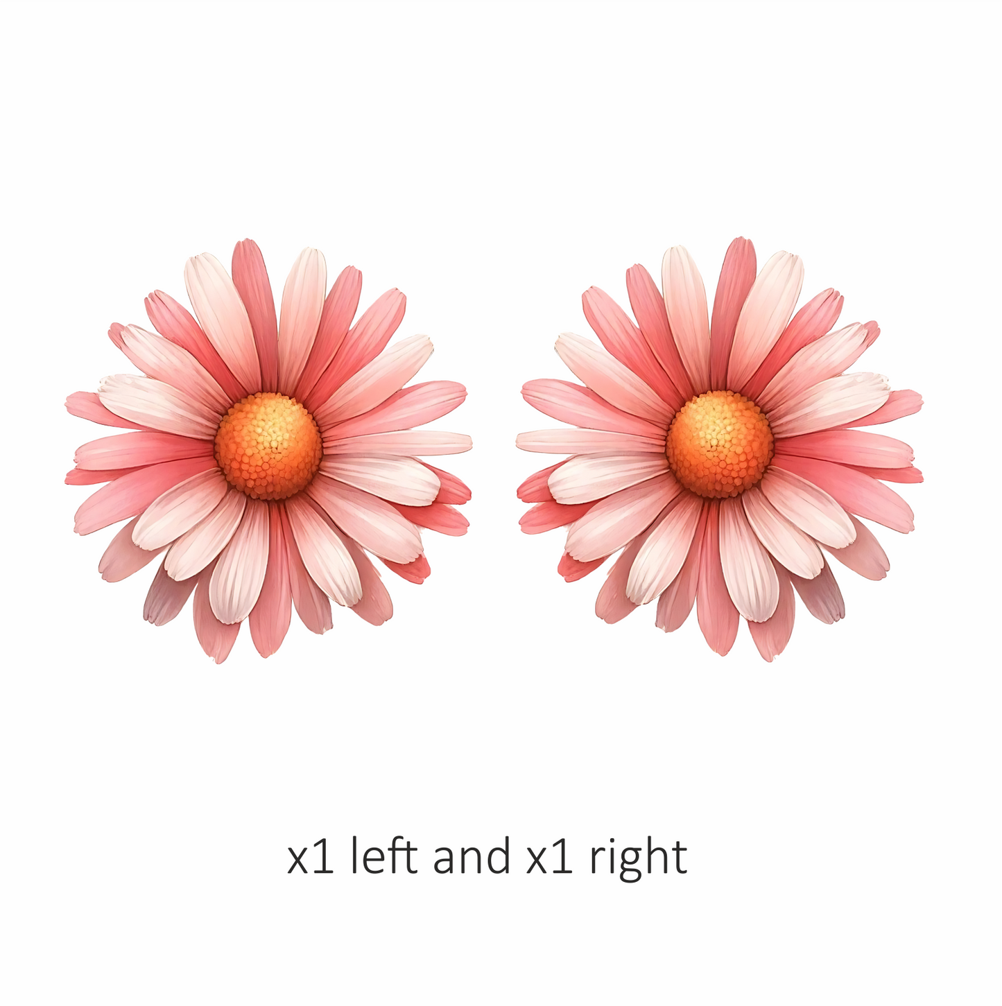Pink Flower Petals Circle Vinyl Sticker Decal