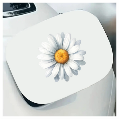 White Yellow Daisy Flower Bloom Vinyl Sticker Decal