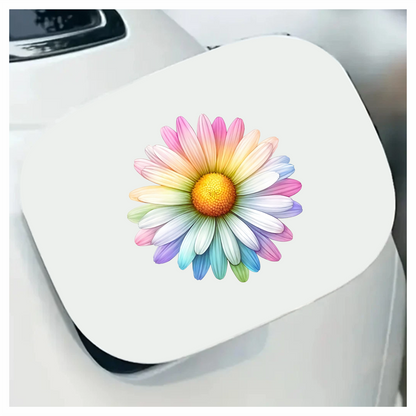 Rainbow Daisy Flower Nature Bright Vinyl Sticker Decal