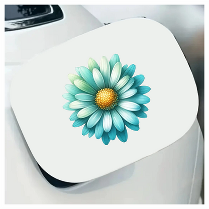 Blue Flower Yellow Center Nature Vinyl Sticker Decal