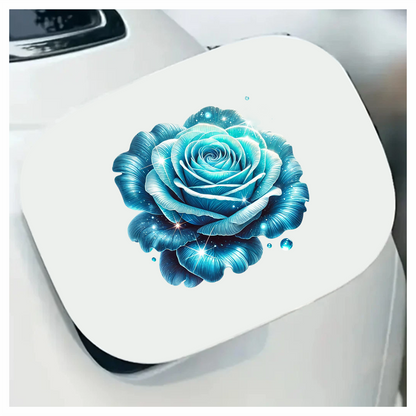 Blue Rose Sparkle Glow Beauty Vinyl Sticker Decal