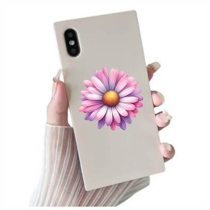 Pink Purple Daisy Flower Blossom Vinyl Sticker Decal