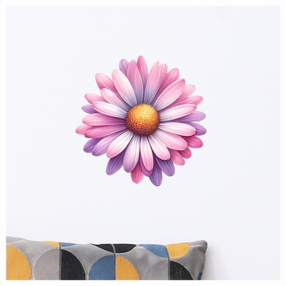 Pink Purple Daisy Flower Blossom Vinyl Sticker Decal