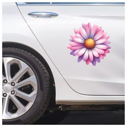 Pink Purple Daisy Flower Blossom Vinyl Sticker Decal