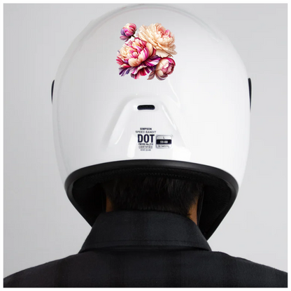 Pink White Cream Flowers Blossom Bloom Vinyl Sticker Decal