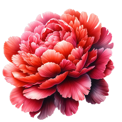 Red Flower Bloom Petals Nature Vinyl Sticker Decal