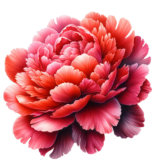 Red Flower Bloom Petals Nature Vinyl Sticker Decal