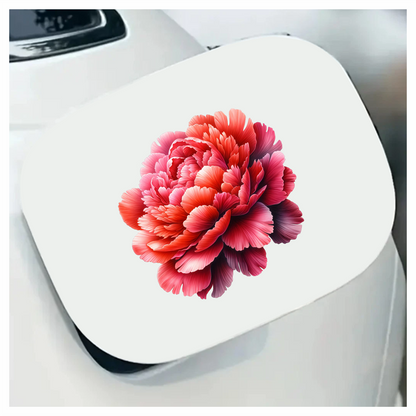 Red Flower Bloom Petals Nature Vinyl Sticker Decal