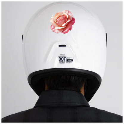 Pink Rose Flower Petals Nature Vinyl Sticker Decal