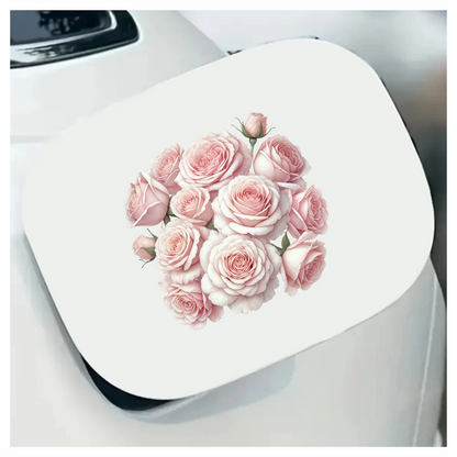 Pink Roses Blooming Garden Flower Vinyl Sticker Decal