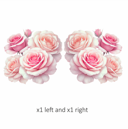 Pink Roses Bloom Soft Gentle Beauty Vinyl Sticker Decal